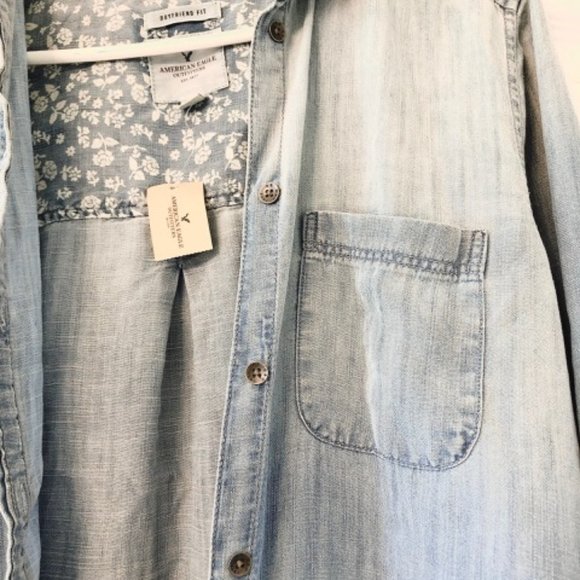 NEW American Eagle Outfitters Jean Jacket Boyfriend Fit - Picture 5 of 9